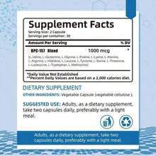 BPC-157 Peptide Capsules 1000mcg-Rapid Muscle & Gut Repair, Anti-Nflammatory Support,Tissue Regeneration | Non-GMOGluten-Freel Gym Supplement Healthcare Nutrition Benefits Fitness Edible - Khác - Xem 10
