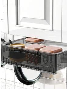 1 hộp đựng đồ dưới bàn - Hộp lưu trữ ẩn có nhiều ngăn, nhựa PET bền tiết kiệm nước, có thể đứng riêng hoặc gắn tường để sắp xếp đồ dùng trên bàn làm việc ở văn phòng và học sinh, đồ dùng và phụ kiện cho bàn làm việc ở văn phòng - Nhiều màu - Xem 11