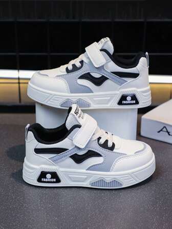 1 par de zapatos deportivos para niños, nuevo modelo de temporada 2025, zapatillas casuales para niños, zapatillas de skateboard de moda con suela blanda para niñas