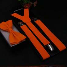 1 Stück Mode Unisex Hosenträger mit Fliege Design, Herrenhosenträger