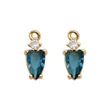 1pc/2pcs/4pcs Cute Macaron Color Heart Shaped Copper Alloy Zirconia Crystal Water Drop Pendant For DIY Jewelry Making, Bracelet, Earrings, Necklace Accessories
