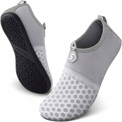 Local Delivery-- Water Shoes Quick-Dry Aqua Socks Barefoot Slip-On For Beach Pool Swim River Yoga Lake Surf Women Men Black SK001
