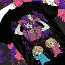 Oshi No Ko Ai Hoshino Manga Anime Waifu Unisex Tshirt T-Shirt Soft Tee - 黑色 - 查看 1