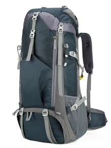 70L大容量徒步背包，徒步背包，尼龙背包，户外旅行包，男士露营背包，户外徒步包，防水轻便户外运动日间包旅行包，独立鞋仓，适用于露营、登山、滑雪和骑行，圣诞节、万圣节、生日礼物 - 彩色 - 查看 18