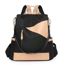 Mochila versátil de moda 2025 para mujer, bolsa de viaje pequeña de tela Oxford, mochila de lona casual antirrobo