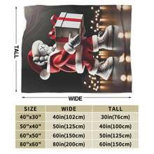 Kawss Kawaii Kaw Flannel Blanket Super Soft And Comfortable Print Blanket Lightweight Four Seasons Double-Layer Blanket Suitable For Sofa Bedroom Bedding