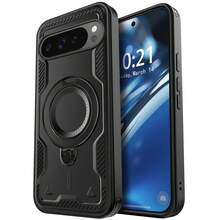 For Pixel 9/9 Pro/10/10 Pro/Pixel 9 Pro XL/10 Pro XL/Pixel 9a Case Magnetic Ring Kickstand Shockproof Hybrid Rugged Protective Slim Phone Cover Black Gift For Birthday, Mother, Family, Friends, Boyfriend, Girlfriend, Boyfriends, Valentine's Day - 黑色 - 查看 14
