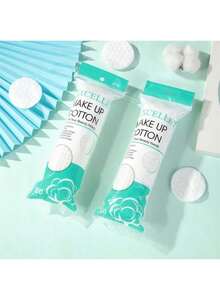 100/200pcs Round Cotton Pads, Double-Sided, Low Allergenicity, Suitable For Face And Eye Makeup Removal And Cleansing - Multicolor - View 8