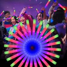 42PCS Foam Glow Stick, 3 Kinds Of Flash Mode Suitable, Glow Party Supplies, Suitable For Wedding Parties, Music Carnival, Birthday, Valentine's Day Party And Other Festive Atmosphere Decoration