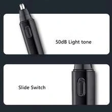 男士四合一可充电电动理容套装 - 理发器、电动剃须刀、胡须修剪器、耳鼻毛修剪器套装，USB充电 - 节日或父亲节礼物 - 黑色 - 查看 9