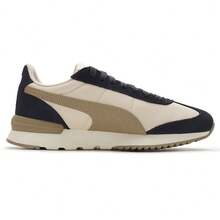 男鞋女鞋休閒鞋Puma R78 Nylon Retro 輕便舒適運動鞋低筒繫帶休閒鞋 399250 - 米白-橡樹棕-銀河灰 - 查看 2
