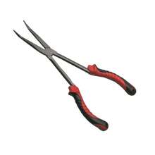 Alicates de pesca de punta larga de acero inoxidable y acero al carbono, removedor de anzuelos de largo alcance, herramienta de pesca en agua salada - Rojo - Ver 10