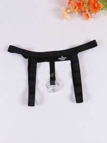 Calzoncillos de soporte elástico y sexy color negro para hombres