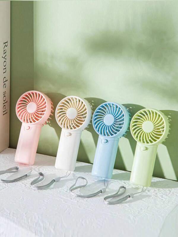 6 Stück tragbarer Handventilator mit 1-Gang-Einstellung, Mini-Ventilator mit Aufhängeseil, tragbarer Handventilator, mit AAA-Batterie betriebener Ventilator, batteriebetriebener leichter kleiner Taschenventilator - Partygeschenk für Sommer und für Outdoor, Sport, Reisen, Küche, Schlafzimmer, Schule, Büro, für Frau, Mann, Kind, Erwachsene (Batterien nicht enthalten, müssen separat gekauft werden)