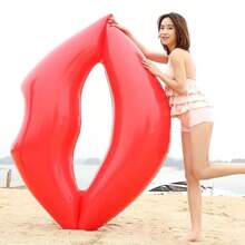 1 pezzo Anello gonfiabile a forma di labbra e cuore, sedile con schienale, accessorio per feste in piscina estive, regalo estivo adatto per bar in piscina, feste di influencer, feste in piscina, feste per single, feste di San Valentino, giocattolo per feste in piscina di bar (rosso, rosa), regalo di San Valentino, regalo di compleanno, galleggiante per piscina estiva