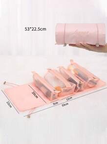 Four-In-One Cosmetic Bag, Cosmetic Storage Bag, Portable Toiletry Bag, Detachable Four-In-One Cosmetic Bag, Multi-Functional Lightweight Travel Women's Folding Travel Cosmetics Storage Toiletry Bag, Multi-Functional Folding Net Bag Toiletry Bag Portable Hanging Travel Storage Bag, Multi-Functional Folding Net Bag Toiletry Bag Portable Hanging Travel Storage Bag