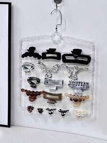 1 Haar-Klemmen Organizer, Bad Wandhalterung für Haar-Accessoires Haar-Klemmen Organizer, Schmuckregal Wand Haar-Klemmen Aufbewahrung Rack