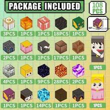 108pcs Magnetic Building Blocks Set, DIY 3D Puzzle Toy, Creative Building Blocks Toy, Suitable For Children Gift, Christmas Gift, Halloween Gift, Classroom Gift, Easter Gift, And Learning Supply - Multicolor - View 3