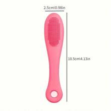 2/4 piezas Cepillo de silicona suave con forma de dedo para limpieza facial, eliminación de puntos negros, cepillo de nariz, cepillo exfoliante para limpieza facial, herramienta de cuidado
