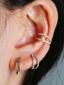 1 Piece/High-Quality Hypoallergenic 316L Stainless Steel Silver Nose Ring, Set With Zirconia, Sport And Running Anti-Loss Design, 16G Closed Hoop, Suitable As Jewelry Gifts For Boyfriend/Girlfriend.