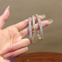 1pc Zirconia Letter Bracelet, Minimalist Delicate Design Women Bracelet, Perfect Gift For Valentine's Day, Mother's Day