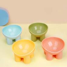 1/3pcs Elevated Pet Bowl, Non-Slip Tilted Pet Food Bowl, Suitable For Feeding Dogs And Cats To Reduce Neck Strain And Improve Digestion, 15 Degree Incline PP Cat Food Bowl