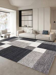 Minimalist Geometric Pattern Decorative Area Rug, Living Room Sofa Carpet, Bedroom Carpet, Bedside Non-Slip Rug, Dining Room/Kitchen Rug, Office Chair Pad, Entryway Mat, Picnic Blanket, Outdoor Camping Mat