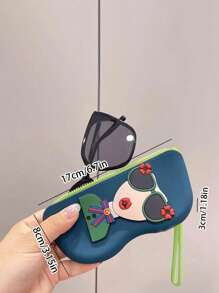 1 pieza Bolsa de gafas de silicona multicolor para almacenamiento, equipada con asa colgante, adecuada para viajes y uso portátil. Resistente al agua y a los golpes, diseñada para mantener las gafas y las gafas de natación libres de polvo. Ceremonia de revelación, perfecta para vacaciones, bodas y fiestas, regalo perfecto para colegas, amigos y familiares, vuelta al colegio