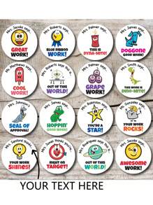 35/70pcs Personalized Teacher Reward Stickers, Custom Well Done Labels For Students, Great Job Teacher Stationery, Smart Cookie Super Star Bee Kids Product Size: 1.57x1.57 Inches,School Supplies,Back To School,School Supplies,Back To School,School Gift,For Office,For School,For Classroom,For Teacher Gifts,For University,For Colleague,For Dorm Rooms,For Teacher,For Boys And Girls,For Teenagers,Junior High School Students,Middle School Students,High School Senior High School Students,College Students,University Students,Freshman,Sophomore,Underclassmen