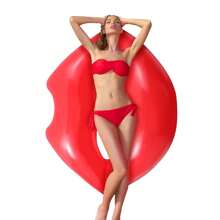 1 pezzo Anello gonfiabile a forma di labbra e cuore, sedile con schienale, accessorio per feste in piscina estive, regalo estivo adatto per bar in piscina, feste di influencer, feste in piscina, feste per single, feste di San Valentino, giocattolo per feste in piscina di bar (rosso, rosa), regalo di San Valentino, regalo di compleanno, galleggiante per piscina estiva
