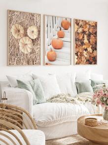 1/3 piezas, Cuadro colgante de lienzo, Decoración artística enmarcada, Listo para colgar, Artes de pared, Pósteres, Arte de pared con marco, Pósteres de Acción de Gracias, Impresión de cosecha de otoño, Conjunto de fotos de calabaza, Granja de otoño, Decoración de cocina, Arte de pared de calabaza, Arte impreso de otoño, Otoño, Halloween, Decoración de Halloween, Decoración de habitación, Decoración de dormitorio, Decoración de pared del hogar, Decoración de otoño