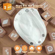 2/3/5/8/10pcs Baby Romper Extension Panels, Infant Bodysuit Extension Pieces, Fabric Pads To Extend Too Small Rompers For Continued Use