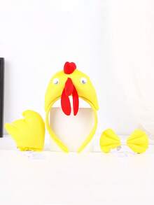 派对用品 服装化妆舞会装饰 - 公鸡头箍、小鸡头饰（万圣节适用）、万圣节配饰、女士发箍、发饰、发圈、可爱发饰、万圣节服装节日必备头饰 - 彩色 - 查看 18