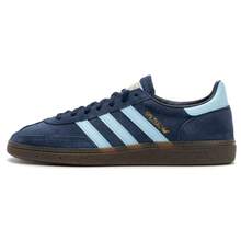 Adidas Originals 男女款低筒經典運動鞋 HANDBALL SPEZIAL 輕量舒適透氣運動休閒鞋 BD7633 - 深藍/淺藍 - 查看 5