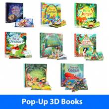 Lachilly Pop Up Fairy Tales English 3D Flap Picture Books For Kids Reading Activity Learning Book Montessori Materials,Bedtime Storybooks For Children, Educational Toys For Children's School Classroom Resources
