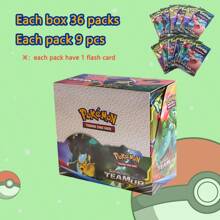 pokemon 36 Packs/360 Pcs Photo Cards For Collectors, TCG Battle Card Boxes, Pokemon Holographic Foil Trading Card Game (TCG) Booster Packs, 10 Pcs/9 Pcs Random Cards Per Pack - Including Pikachu And Rare Holographic, Trading Card Game Anime Party Gifts, Student Collection Game Cards, Holiday And Christmas Gifts
