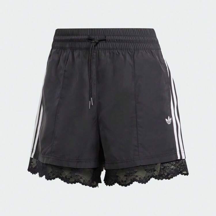 Adidas Women's ORIGINALS LACE TRIM SHORTS Lace Sports Shorts