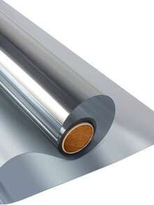 1 Roll Of One-Way Privacy Window Film, Heat Insulating Film Window Sunscreen Window Film One-Way See-Through Anti-Peeping Sunshade Balcony Anti-Travel Shading Glass Sticker Home Decoration, Anti-UV Heat Control For Home Office, Reflective Heat Control Anti-UV Glass Door Sticker - Multicolor - View 50