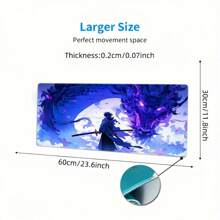 Game Dragon Boy Pattern MousePad, Anime Mouse Pad, Desktop Pad, Sewed Edge Mouse Pad Keyboard Pad Suitable For Gamers And Office School Supplies,Back To School