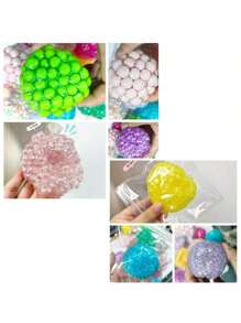 1/2/3 piezas Pelotas de estrés de colores para adultos, pelotas con forma para que los adultos las manipulen para aliviar el estrés, pelotas adhesivas de manipulación, pelotas de apretón de colores