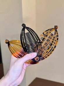 3 szt./1 szt. Proste spinki do włosów z nadrukiem w panterkę, duże spinki do włosów w kształcie ryby, eleganckie pionowe upięcia, spinka bananowa, spinka do włosów falowanych, gumka do kucyka, przyrząd do robienia koków, wiosenne i letnie nowości, prezent dla przyjaciół, wygodne w użyciu, akcesoria do włosów, spinki do włosów, spinki do włosów, wsuwki do włosów, klamry do włosów