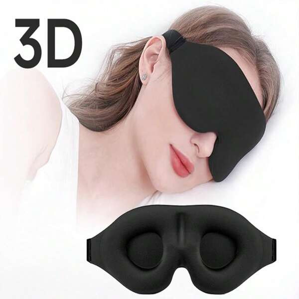 1 pieza Máscara de ojos ultra suave 3D para dormir, máscara de oscuridad, máscara de ojos para dormir, máscara de ojos lisa para dormir, ayuda para el sueño, máscara de ojos de viaje para dormir, máscara de ojos para siesta de estudiante - Perfecta para viajes y siestas, Día de la Madre, regalo para mamá