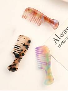 5 Stück/1 Set schildkrötenförmige dunkle Acetat kreative Haarspangen Pony Clips, marmorierte Alligator Haarclips, Haraccessoires, Krallenklemmen, Haarklammern, Haarclips