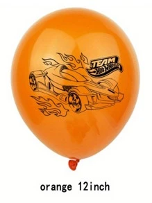 Hot Wheels 12/10PCS Hot Wheels Party Balloons Set, Birthday Kit For Teens, Cool Race Car Banner & Air Balloons For Party Decor, Complete Party Supplies Kit For Car Theme Celebration