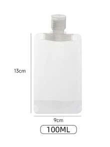 10pcs Travel Refillable Bags For Shampoo, Conditioner, Lotion, Portable Toiletry Containers, Transparent - Clear - View 9