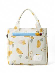 1 件时尚印花防水妈妈包，大容量妈咪手提包，用于婴儿奶瓶保温 - 母嬰包 - 查看 10