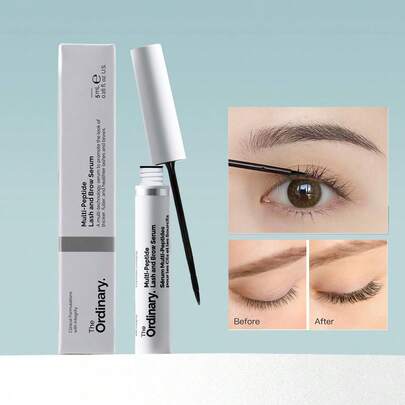  The Ordinary Multi-Peptide Lash And Brow Serum, 5ml/0.16fl.Oz,Peptide-Powered Formula For Thicker, Fuller Looking Lashes & Brows