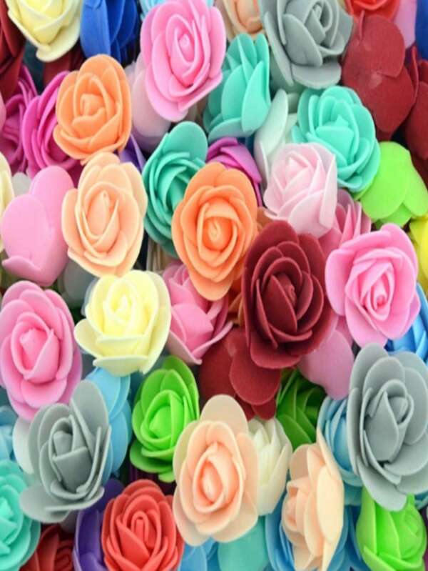 30Pcs Artificial Rose Flowers Heads Bulk Pink Rose Heads Pink Faux Flowers Stemless Fake Foam Rose Mini Dusty Rose Flowers For DIY Bridal Shower Wedding Flower Party Home Decor,Christmas