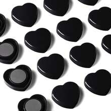 Imanes de nevera - 20PCS imanes de nevera lindos, imanes decorativos fuertes para pizarra blanca, casillero, foto y mapa - imán pequeño negro de alta resistencia para hogar oficina escuela cocina (corazón) - Imán de corazón negro - 40 unidades - Ver 12