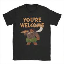 MoanaS Maui Confident Pose You're Welcome Graphic Print T Shirt Men Women  Cotton  Tee Shirt Clothing - 黑色 - 查看 1